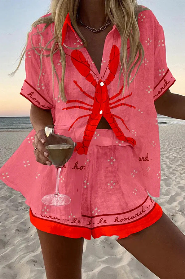 Isabel - Short Pink Summer Suit