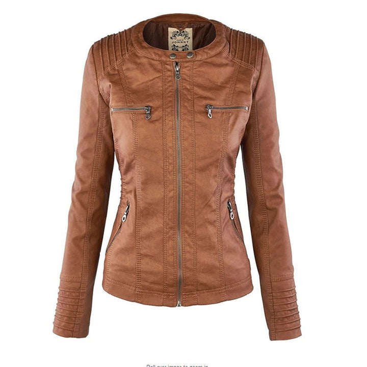 Gia - Leather Biker Jacket