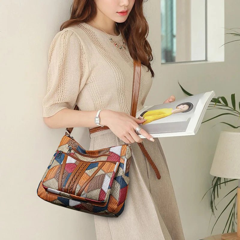 Savannah Mosaic Leather Bag