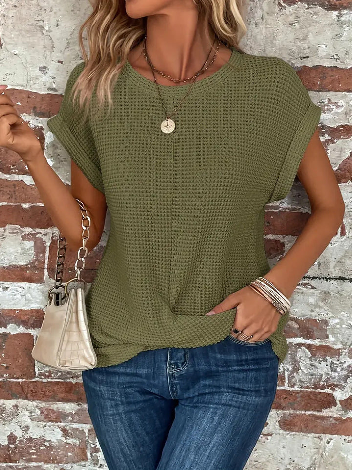 Charlotte | Elegant Blouse with Round Neck